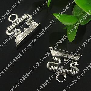 Pendant. Fashion Zinc Alloy Jewelry Findings. 17.5x16mm. Sold by Bag
