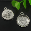 Pendant. Fashion Zinc Alloy Jewelry Findings. Flat Round 25x21mm. Sold by Bag
