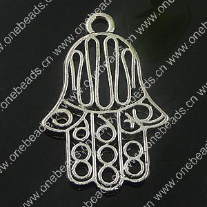 Pendant. Fashion Zinc Alloy Jewelry Findings. hands 26x17.5mm. Sold by Bag