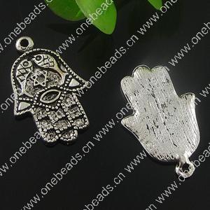 Pendant. Fashion Zinc Alloy Jewelry Findings. hands 26x17mm. Sold by Bag