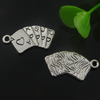 Pendant. Fashion Zinc Alloy Jewelry Findings. letter 25x13mm. Sold by Bag