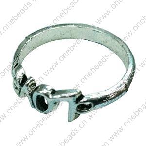 Zinc Alloy Ring, 21mm, Inner dia：18mm Sold by Bag