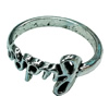 Zinc Alloy Ring, 21mm, Inner dia：18mm Sold by Bag