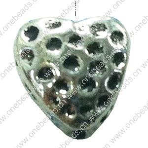 Beads. Fashion Zinc Alloy jewelry findings. Heart 8x8mm, Sold by Bag