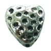 Beads. Fashion Zinc Alloy jewelry findings. Heart 8x8mm, Sold by Bag