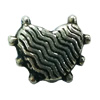 Beads. Fashion Zinc Alloy jewelry findings. Heart 9x9mm, Sold by Bag
