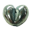 Beads. Fashion Zinc Alloy jewelry findings. Heart 9x7mm, Sold by Bag
