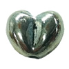 Beads. Fashion Zinc Alloy jewelry findings. Heart 9x7mm, Sold by Bag