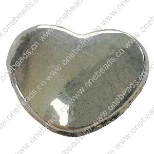 Beads. Fashion Zinc Alloy jewelry findings. Heart 10x12mm, Sold by Bag