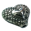 Beads. Fashion Zinc Alloy jewelry findings. Heart 9x10mm, Sold by Bag
