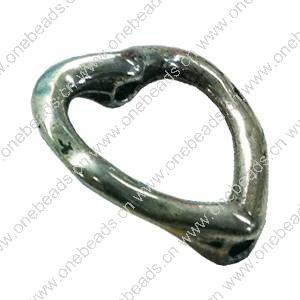Beads. Fashion Zinc Alloy jewelry findings. Heart 9x8mm, Sold by Bag