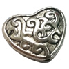 Beads. Fashion Zinc Alloy jewelry findings. Heart 16x17mm, Sold by Bag