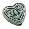 Beads. Fashion Zinc Alloy jewelry findings. Heart 10x10mm, Sold by Bag