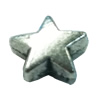 Beads. Fashion Zinc Alloy jewelry findings. star 7x7mm, Sold by Bag
