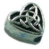 Beads. Fashion Zinc Alloy jewelry findings. Heart 6x6mm, Sold by Bag