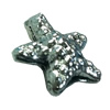 Beads. Fashion Zinc Alloy jewelry findings. star 11x11mm, Sold by Bag
