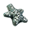 Beads. Fashion Zinc Alloy jewelry findings. star 11x11mm, Sold by Bag