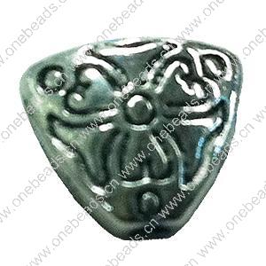 Beads. Fashion Zinc Alloy jewelry findings. Heart 9x9mm, Sold by Bag