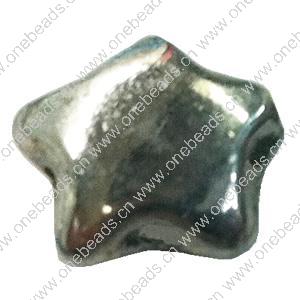 Beads. Fashion Zinc Alloy jewelry findings. star 9x9mm, Sold by Bag