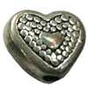 Beads. Fashion Zinc Alloy jewelry findings. Heart 8x8mm, Sold by Bag