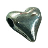 Beads. Fashion Zinc Alloy jewelry findings. Heart 7x7mm, Sold by Bag