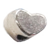 Beads. Fashion Zinc Alloy jewelry findings. Heart 5x6mm, Sold by Bag