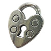 Pendant. Fashion Zinc Alloy jewelry findings. Heart 20x15mm. Sold by Bag
