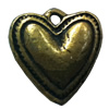 Pendant. Fashion Zinc Alloy jewelry findings. Heart 20x19mm. Sold by Bag
