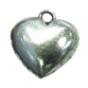 Pendant. Fashion Zinc Alloy jewelry findings. Heart 20x18mm. Sold by Bag
