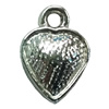 Pendant. Fashion Zinc Alloy jewelry findings. Heart 12x9mm. Sold by Bag
