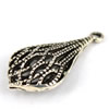 Copper Hollow Bali pendant, Fashion jewelry findings,Teardrop 29x14x7.5mm, Sold by bag
