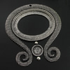 Zinc Alloy Cabochon Settings. Fashion Jewelry Findings. 62.5x57mm, Inner dia：30.2x39.8mm. Sold by PC
