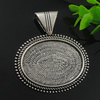 Zinc Alloy Cabochon Settings. Fashion Jewelry Findings. 56x50mm, Inner dia：30.3x40.3mm. Sold by PC
