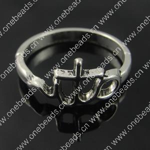 Zinc Alloy Ring, 21mm, Inner dia：18mm Sold by Bag