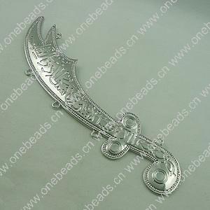 Connector. Fashion Zinc Alloy Jewelry Findings. Broadsword 42x180mm. Sold by PC