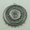 Connector. Fashion Zinc Alloy Jewelry Findings. Flat Round 68x60mm. Sold by PC
