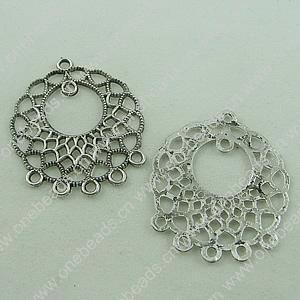 Connector. Fashion Zinc Alloy Jewelry Findings. Donut 33x28mm. Sold by Bag