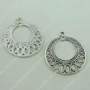 Connector. Fashion Zinc Alloy Jewelry Findings. Donut 36x31mm. Sold by Bag