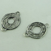 Connector. Fashion Zinc Alloy Jewelry Findings. Donut 21x14mm. Sold by Bag
