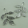 Connector. Fashion Zinc Alloy Jewelry Findings. leaf 39x38mm. Sold by Bag

