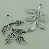 Connector. Fashion Zinc Alloy Jewelry Findings. leaf 39x38mm. Sold by Bag