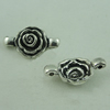 Connector. Fashion Zinc Alloy Jewelry Findings. Flower 13x23mm. Sold by Bag
