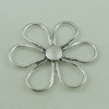 Connector. Fashion Zinc Alloy Jewelry Findings. Flower 40x44mm. Sold by Bag
