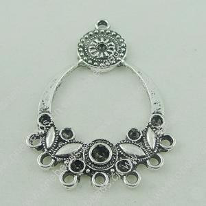 Connector. Fashion Zinc Alloy Jewelry Findings. Donut 43x31mm. Sold by Bag