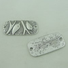 Connector. Fashion Zinc Alloy Jewelry Findings. Rectangle 36x18mm. Sold by Bag
