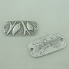 Connector. Fashion Zinc Alloy Jewelry Findings. Rectangle 36x18mm. Sold by Bag