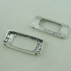 Connector. Fashion Zinc Alloy Jewelry Findings. Rectangle 37x17mm. Sold by Bag
