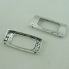 Connector. Fashion Zinc Alloy Jewelry Findings. Rectangle 37x17mm. Sold by Bag