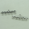 Connector. Fashion Zinc Alloy Jewelry Findings. Bar 28x10mm. Sold by Bag

