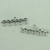 Connector. Fashion Zinc Alloy Jewelry Findings. Bar 28x10mm. Sold by Bag